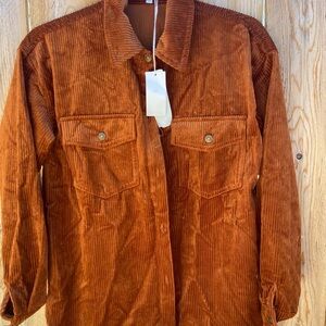 Workshop Republic Clothing Copper Corduroy Shirt size XS